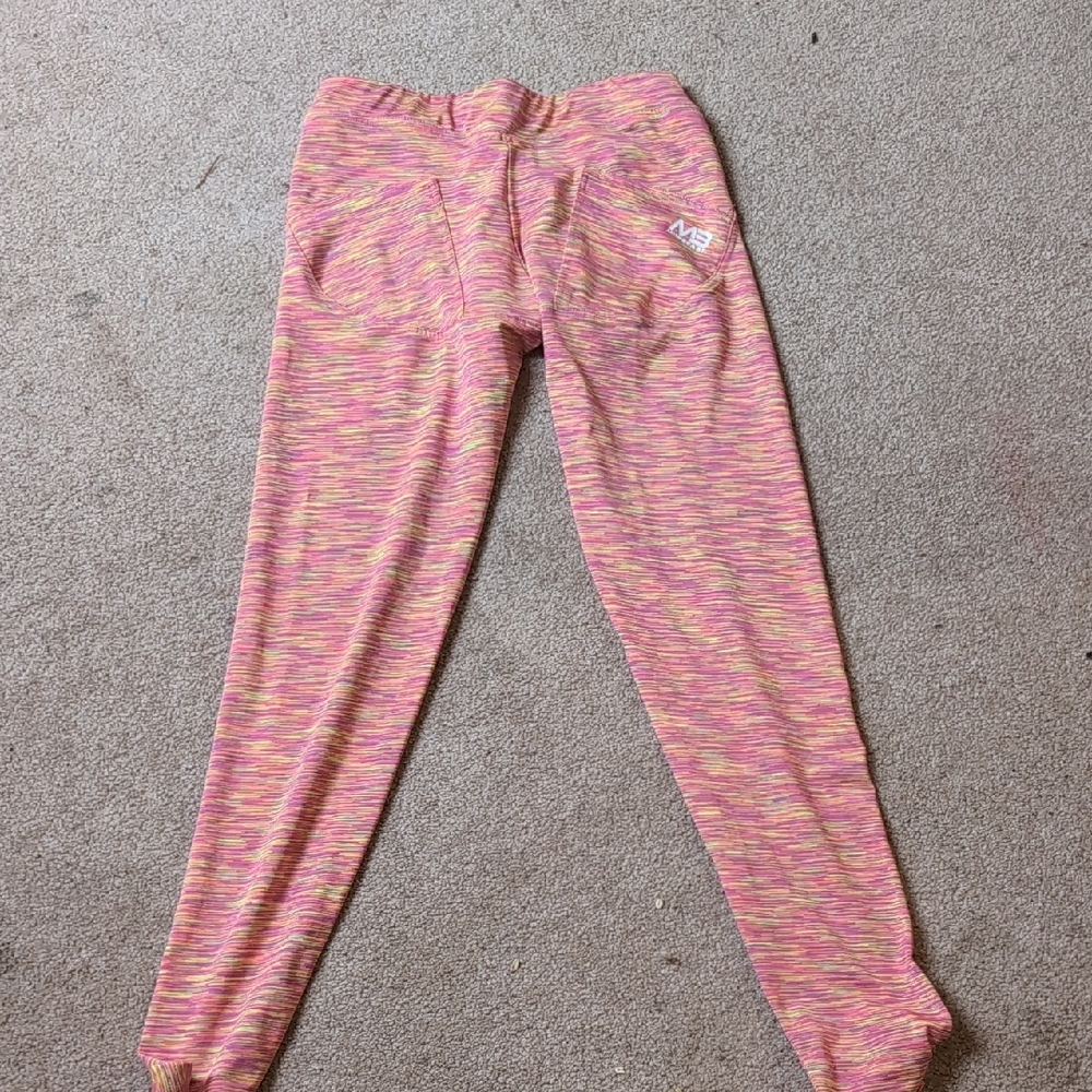 Vibrant Pink and Yellow Women's Leggings